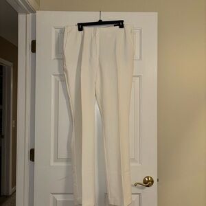 Elegant White Pants Trousers
